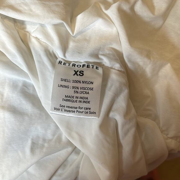 Retrofete Riverly Strapless Sequin Embellished Silver White Maxi Dress Size XS - Picture 9 of 9